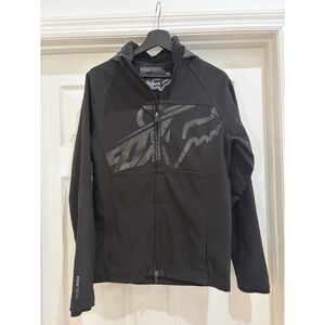 Fox Racing FoxTech Bionic Softshell Jacket Black Hooded Men's Size Small